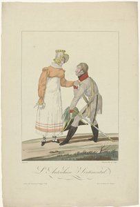 De allierede i Paris i 1815: Den østrigske sentimental af Auguste Thomas Marie Blanchard