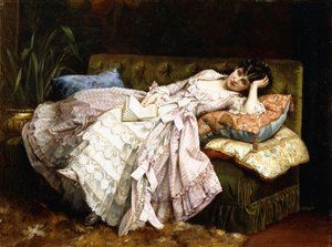 En tilbagelænet skønhed, 1877