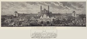 Paris-udstillingen, generel udsigt over Trocadero
