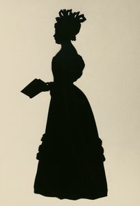 Silhuet af Susan Edmonstone Ferrier, kaldet Susan Ferrier (1782-1854), skotsk forfatter, ca 1830, af Augustin Edouart (1789-1861)