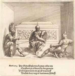 Kristus i graven, 1548. af Augustin Hirschvogel