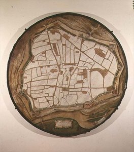 Cirkulært kort over Wien, 1547-49 af Augustin Hirschvogel