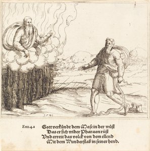 Moses og slangen af Augustin Hirschvogel