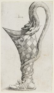Ornamental benformet fartøj, 1543 af Augustin Hirschvogel