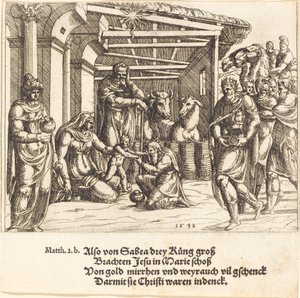 Magiernes tilbedelse af Augustin Hirschvogel