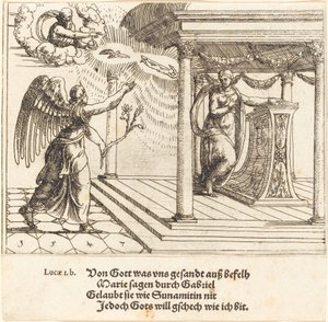 Bebudelsen, 1547. af Augustin Hirschvogel