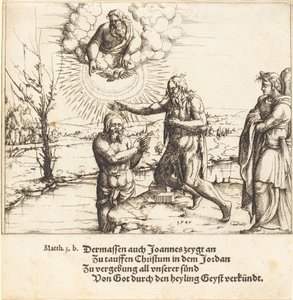 Kristi dåb, 1547. af Augustin Hirschvogel