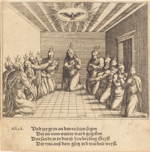 Helligåndens nedstigning, 1548. af Augustin Hirschvogel