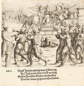 Jerikos fald, 1540. af Augustin Hirschvogel