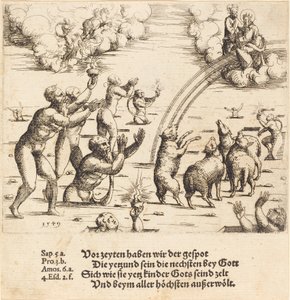Den sidste dom, 1549. af Augustin Hirschvogel