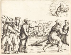 Herren forsøder Marahs vande. af Augustin Hirschvogel