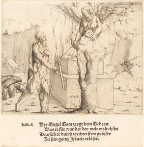 Gideons offer, 1549. af Augustin Hirschvogel