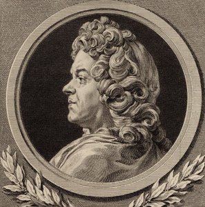 Portræt af komponisten Jean-Baptiste Lully 1632-1687, 1770. af Augustin Saint Aubin de