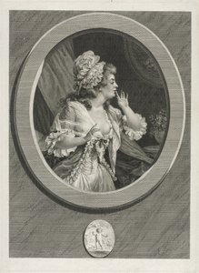 Vær i det mindste diskret, og du kan regne med mig, 1789. af Augustin de Saint Aubin