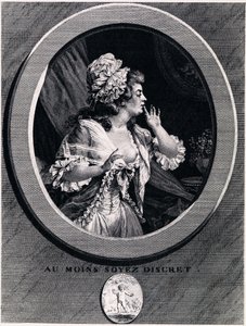 Vær i det mindste diskret!, 1789 af Augustin de Saint Aubin