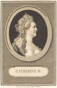 Catherine II af Augustin de Saint Aubin