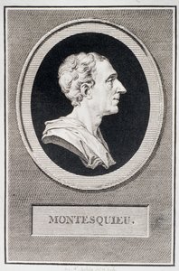 Charles Louis de Secondat, Baron de Montesquieu (1689-1755) (gravering)