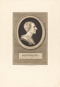 Charles Louis de Secondat Montesquieu af Augustin de Saint Aubin