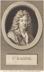 Jean Racine af Augustin de Saint Aubin