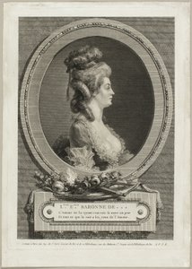 Louise Émilie, baronesse af *** Frankrig af Augustin de Saint Aubin