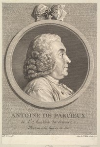 Portræt af Antoine de Parcieux, 1771. af Augustin de Saint Aubin