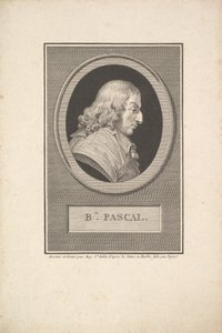 Portræt af Blaise Pascal, 1802. af Augustin de Saint Aubin