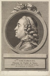Portræt af Charles Gauzargues, 1767. af Augustin de Saint Aubin
