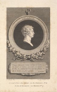 Portræt af De Larive, 1785. af Augustin de Saint Aubin