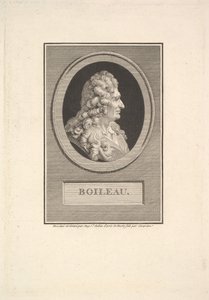 Portræt af Despréaux Nicolas Boileau, 1800. af Augustin de Saint Aubin