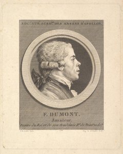 Portræt af Francois Dumont, 1788. af Augustin de Saint Aubin