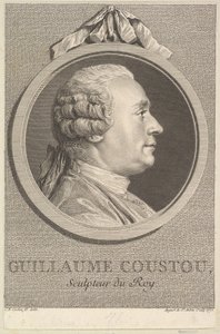 Portræt af Guillaume Coustou, 1770. af Augustin de Saint Aubin