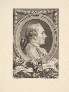 Portræt af Jean Monnet, 1765. af Augustin de Saint Aubin