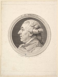 Portræt af L. F. Prault, 1787. af Augustin de Saint Aubin