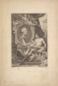 Portræt af Louis-Philippe, hertug af Orleans, 1778. af Augustin de Saint Aubin