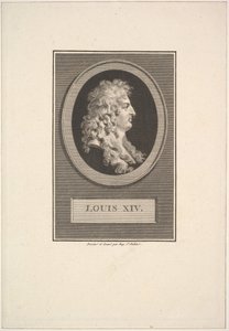 Portræt af Ludvig XIV, 1779. af Augustin de Saint Aubin