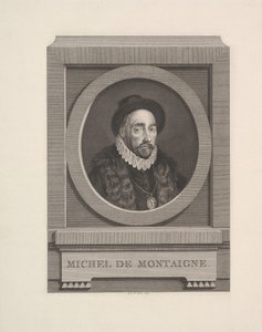 Portræt af Michel de Montaigne, 1774. af Augustin de Saint Aubin