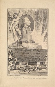 Portræt af Pierre Laurent de Belloy, ca. 1765. af Augustin de Saint Aubin