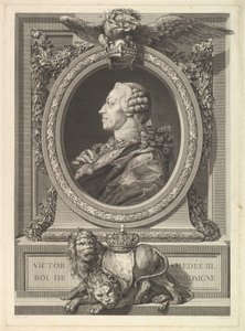 Portræt af Victor Amadeus III, konge af Sardinien, 1777. af Augustin de Saint Aubin