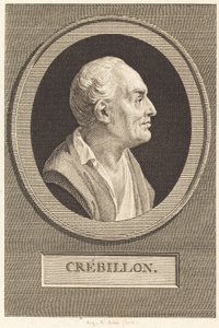 Prosper Jolyot fra Crebillon af Augustin de Saint Aubin