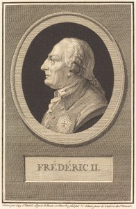 Frederik II af Augustin de Saint Aubin after Barthelemy Blaise