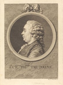 Jean-Charles-Philibert Trudaine af Augustin de Saint Aubin after Charles Nicolas Cochin II