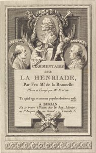 Kommentar til Henriaden af Augustin de Saint Aubin after Clément Pierre Marillier