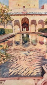 Myrternes gård, Alhambra (farvelitografi)