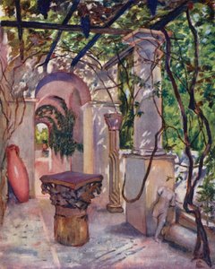 Villa Munthe, Anacapri (farvelitografi)