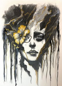 Portræt af Golden Bloom af Augustus Caelthorne