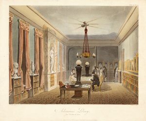 Ackermanns bibliotek for kunstværker, pub. 1815 (håndfarvet gravering)