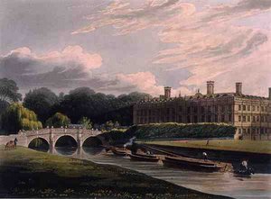 Yderside af Clare Hall, Cambridge, fra 