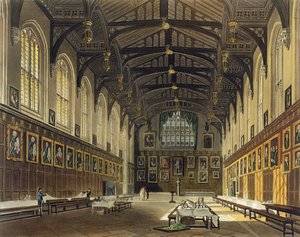 Interiør af Hall of Christ Church, illustration fra 