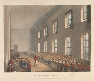 Military College, Chelsea af Augustus Charles Pugin
