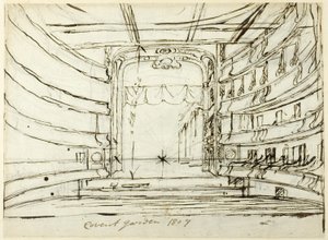 Studer for Covent Garden Theatre, fra Microcosm of London af Augustus Charles Pugin